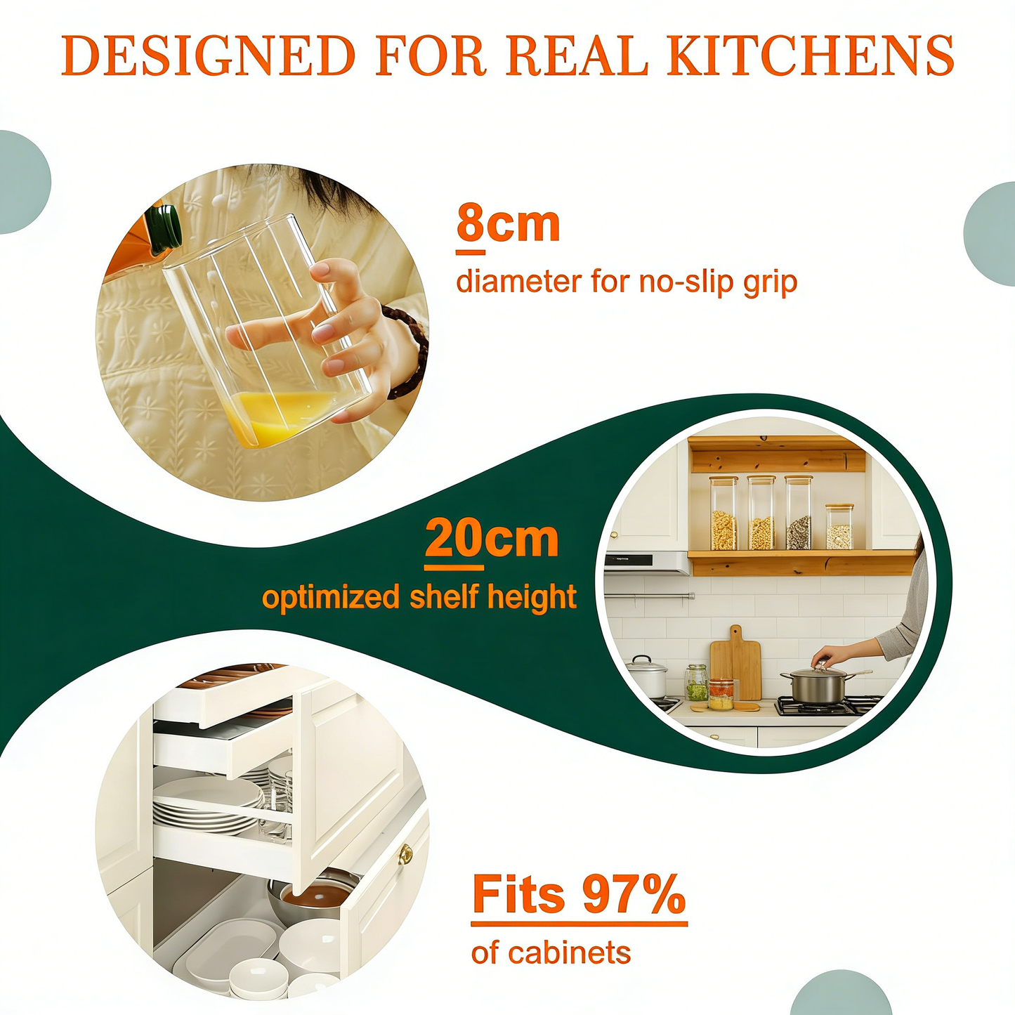 12-Piece Glass Food Storage Jars with Bamboo Lids - Stackable Airtight Canisters for Kitchen Pantry Organization