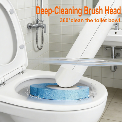 Disposable Toilet Brush Set with 48 Refills - 2 Pack Long Handle Toilet Scrubber with Wall Mount Storage Caddy